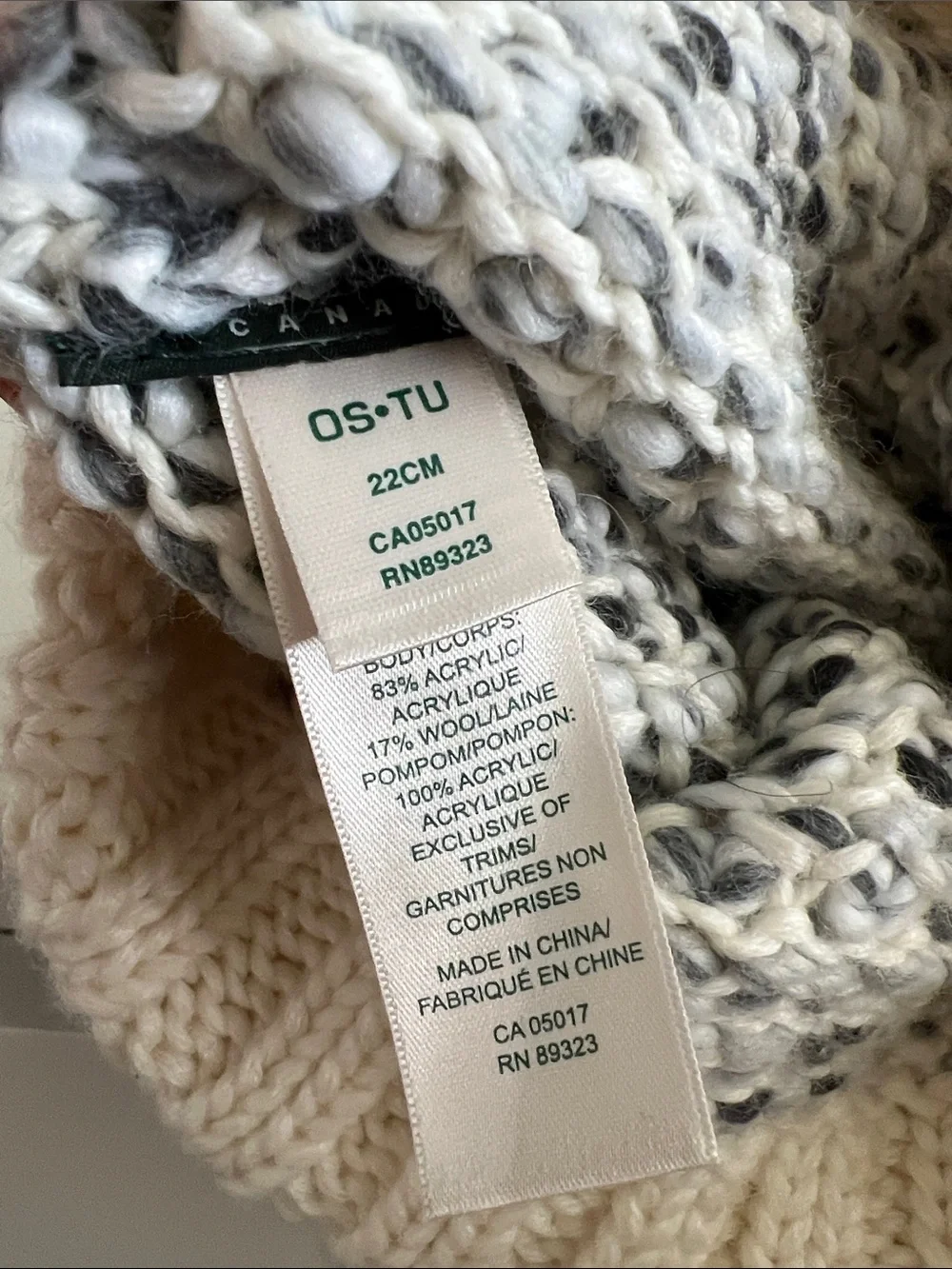 Roots warm knit